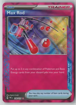 Max Rod 116/131 Pokemon TCG Prismatic Evolutions Holo Rare (Near Mint) NM 4 - Image 1