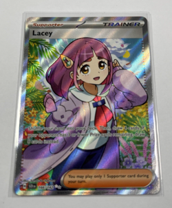 Pokemon Stellar Crown Lacey Full Art 166/142 Trainer Scarlet And Violet NM - Image 1