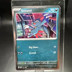 TCG Pokemon TCG Phantasmal Flames Sneasel Black Star Promo Cosmos Holo 020 - Image 1