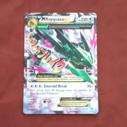 Pokemon TCG Roaring Skies M Rayquaza EX 76/108 Mega EX Holo Ultra Rare 220HP - Image 1