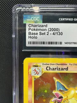 Pokemon Charizard 🔥 Base Set 2 #4/130 CGC 4 - Image 2