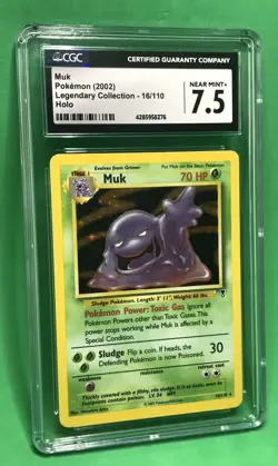 CGC 7.5 Near Mint + Pokemon Muk Legendary Collection Holo Rare #16/110 Vintage - Image 1