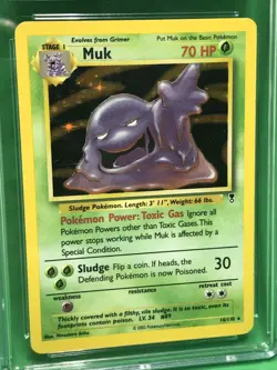 CGC 7.5 Near Mint + Pokemon Muk Legendary Collection Holo Rare #16/110 Vintage - Image 3