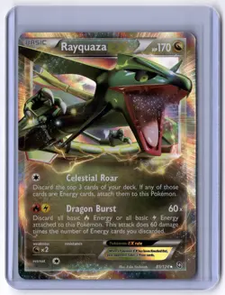 Rayquaza EX 85/124 Ultra Rare Holo NM Pokemon Dragons Exalted - Image 1