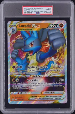 Lucario Vstar 214 Premium Collection-Jumbo Swsh Black Star Promo Pokemon PSA 10 - Image 1