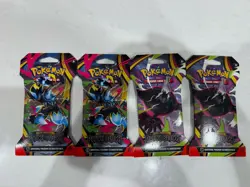Pitch Black Sleeved Booster Pack Art Lot Of 4 - Image 1