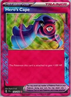 Hero's Cape 152/162 - Pokemon TCG SV05: Temporal Forces - Ace Spec Rare (NM) - Image 1