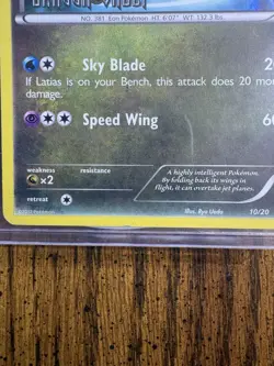 Nintendo Dragon Vault Latios 10/20 Holo Rare EN 100 HP Basic - Image 2