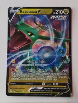 Rayquaza V 110/203 NM Pokemon TCG - Image 1