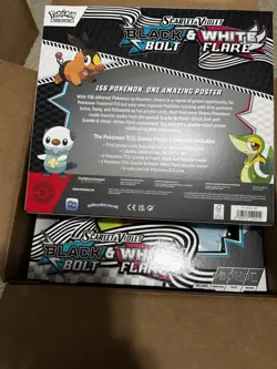 Pokemon TCG Black Bolt & White Flare Unova Poster Collection 6 Box Case [NEW] - Image 2