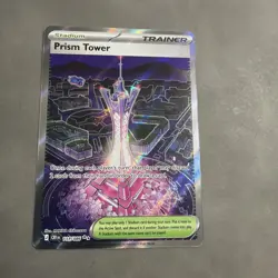 Pokemon Chaos Rising Prism Tower 111/086 Full Art Trainer Ultra Rare NM A - Image 1