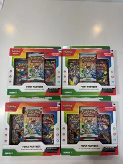 Pokemon TCG First Partner Illustration Collection Series 1 Lot of 4 BRAND NEW - Image 1
