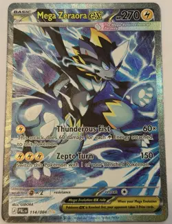 Mega Zeraora ex 114/084 Special Illustration Rare Pitch Black Pokemon NM - Image 1