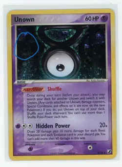Pokemon TCG - Unown V/28 - Unseen Forces - Cosmo Holo Swirl - Image 3