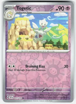 Togetic 071/191 Common Surging Sparks Pokemon Reverse Holo Near Mint - Image 1