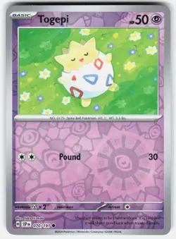 Togepi 070/191 Common Surging Sparks Pokemon Reverse Holo Near Mint - Image 1