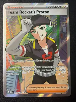 The Pokemon Company Team Rocket's Proton 227/182 Full Art Holo UR ENG - Image 1