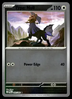 Type: Null 069/084 Common Pitch Black Pokemon Reverse Holo Near Mint - Image 1
