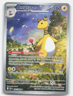Ampharos 090/086 Holo Illustration Rare Chaos Rising Pokemon Lightly Played - Image 1