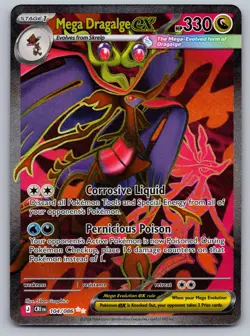 Mega Dragalge ex 104/086 Holo Ultra Rare Chaos Rising Pokemon Near Mint - Image 1