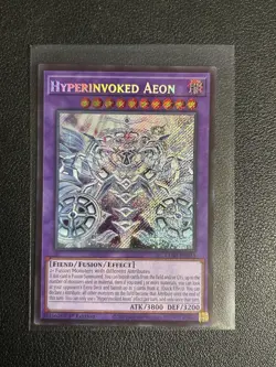 Yu-Gi-Oh! Chaos Origins 1st Edition CORI-EN033 Hyperinvoked Aeon Secret Rare - Image 1