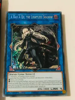 YUGIOH A BAO A QU, THE LIGHTLESS SHADOW Secret Rare SUDA-EN049 + FREE BOOSTER! - Image 1