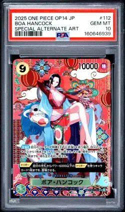 2025 ONE PIECE JAPANESE OP14-THE AZURE SEA'S SEVEN #112 BOA HANCOCK PSA 10 - Image 1