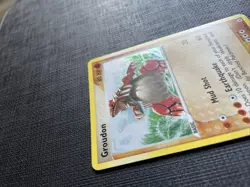 Groudon 102/101 EX Hidden Legends HOLO Secret RARE Pokemon Card Vintage NM - Image 4