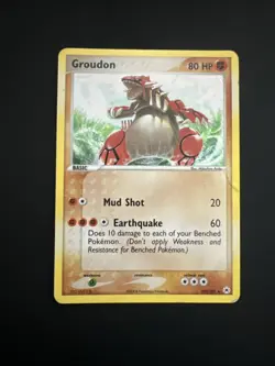 Pokemon TCG Groudon Hidden Legends 102/101 Secret Holo Rare Card - Image 1