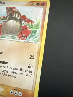 Pokemon TCG Groudon Hidden Legends 102/101 Secret Holo Rare Card - Image 3