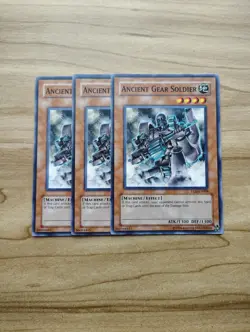 Yu-Gi-Oh! - Ancient Gear Soldier 3X - Complete Playset Of Cards - Image 1