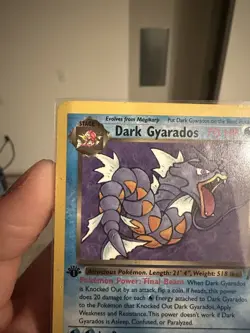 Pokemon Dark Gyarados 1st Edition Non-Holo Card 25/82 1999 - Image 2