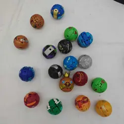 Bakugan Battle Brawlers Lot 30 Cards 6 Metal Card 18 balls Collectors Tin +More - Image 2