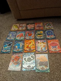 Topps Old Vintage Pokemon Cards Bundle Collection Set Lot 18 Cards 1999 2000 - Image 1