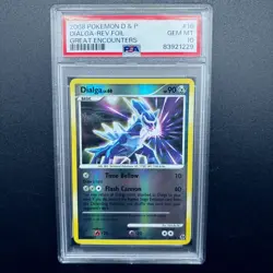 2008 Pokemon Diamond & Pearl Great Encounters Dialga Reverse Holo #16/106 PSA 10 - Image 3