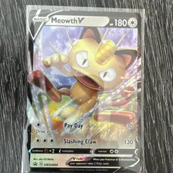 Meowth V SWSH004 SWSH: Sword & Shield Promo Cards Holo Rare - Image 1
