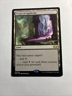 Crypt of Agadeem - Commander: Tarkir: Dragonstorm MTG Plus Bonus Card!!! - Image 1