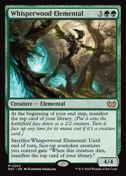 Whisperwood Elemental NonFoil Duskmourn: House of Horror Commander 204 NM MTG - Image 1