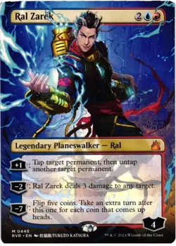 Ral Zarek (Anime Borderless) 445 Mythic Ravnica Remastered NM MTG - Image 1