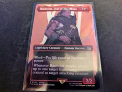 MTG Magic the Gathering SURGE FOIL Raubahn, Bull of Ala Mhigo Borderless FIN! - Image 1