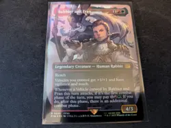 MTG Magic the Gathering SURGE FOIL Balthier and Fran Borderless FIN! - Image 1