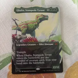 Ghalta, Stampede Tyrant (Borderless) EN [LCI - 326] - NM TCG MTG - Image 1