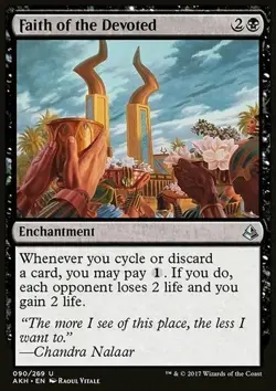 Magic the Gathering MTG Faith of the Devoted (90) Amonkhet LP/NM BULK DISCOUNT! - Image 1