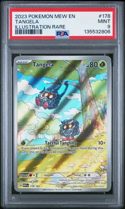 PSA 9 Tangela Illustration #178 2023 Pokemon Mew 151 135532806 - Image 1