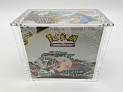 Pokemon TCG: Sun & Moon Cosmic Eclipse Booster Box Sealed in Acrylic Case - Image 1