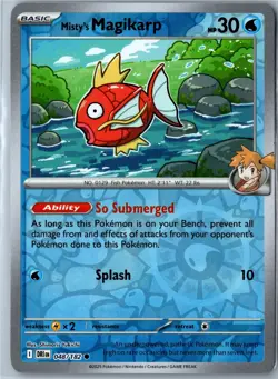 Misty's Magikarp - 048/182 - Destined Rivals - Common Reverse Holo - Near Mint - Image 1