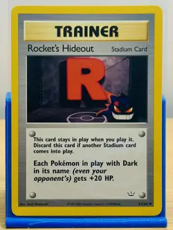 Pokemon TCG Rocket's Hideout 63/64 Neo Revelation WOTC VTG 2001 Gengar LP - Image 1