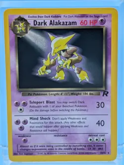 Dark Alakazam 18/82 Regular - Rare - Pokemon Team Rocket - LP - See Video - Image 1
