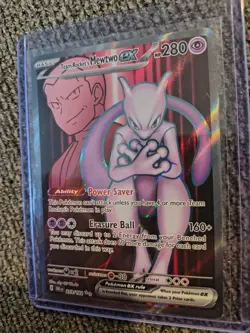 Pokemon TCG Team Rockets Mewtwo EX 213/182 Full Art Destined Rivals - Image 2