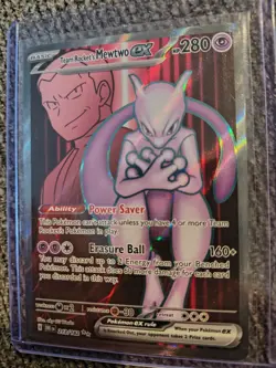 Pokemon TCG Team Rockets Mewtwo EX 213/182 Full Art Destined Rivals - Image 3